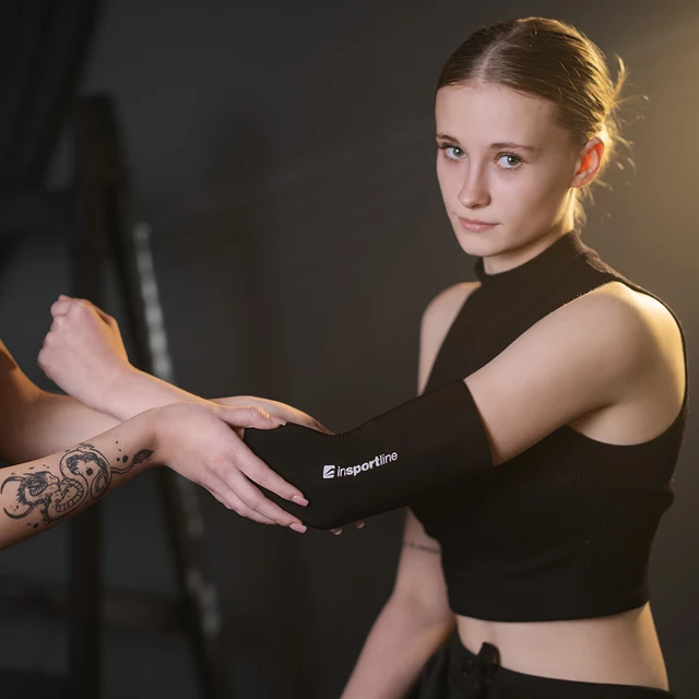 Kompres na łokieć inSPORTline Vitasleeve · żelowy stabilizator rozgrzewająco-chłodzący · uniwersalny rozmiar