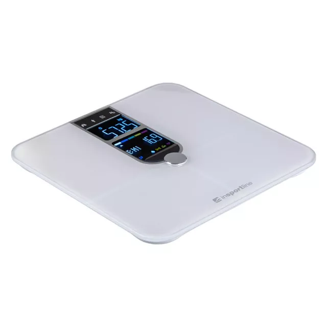 Waga diagnostyczna łazienkowa inSPORTline Syncale 100 ∙ smart ∙ 17 parametrów ciała ∙ puls na wadze ∙ Bluetooth Fitdays ∙ nośność 180 kg