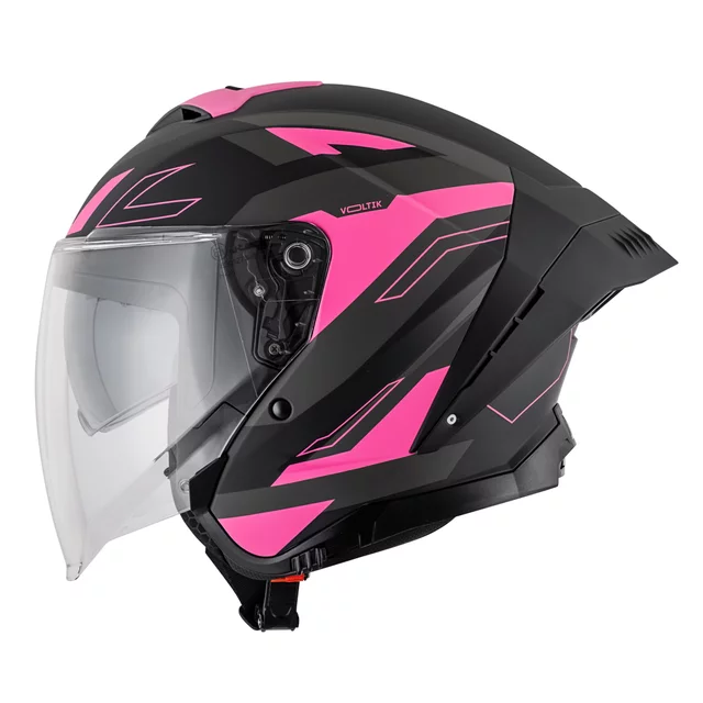 Kask motocyklowy W-TEC Voltik Shockrose ∙ blenda przeciwsłoneczna ∙ system wentylacji ∙ wyjmowana wyściółka