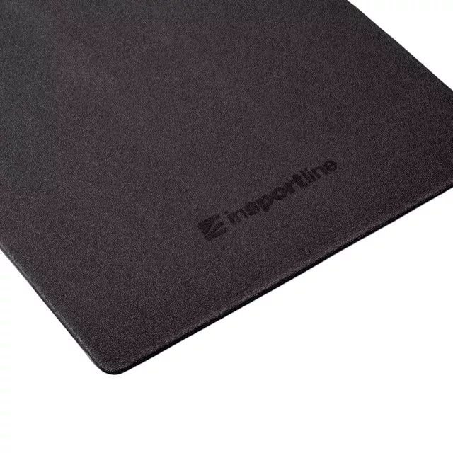 Mata do ćwiczeń inSPORTline Aero Advance 120×60 cm ∙ pianka z pamięcią ∙ 9 mm ∙ antypoślizgowa ∙ otwory ∙ imitacja skóry - Czarno-szary
