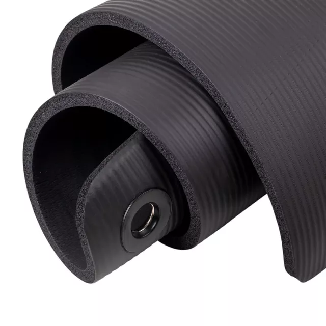 Mata gimnastyczna do ćwiczeń inSPORTline Fity Advance ∙ do jogi i pilatesu ∙ amortyzująca ∙ wodoodporna ∙ z uchwytem ∙ 1,5 cm