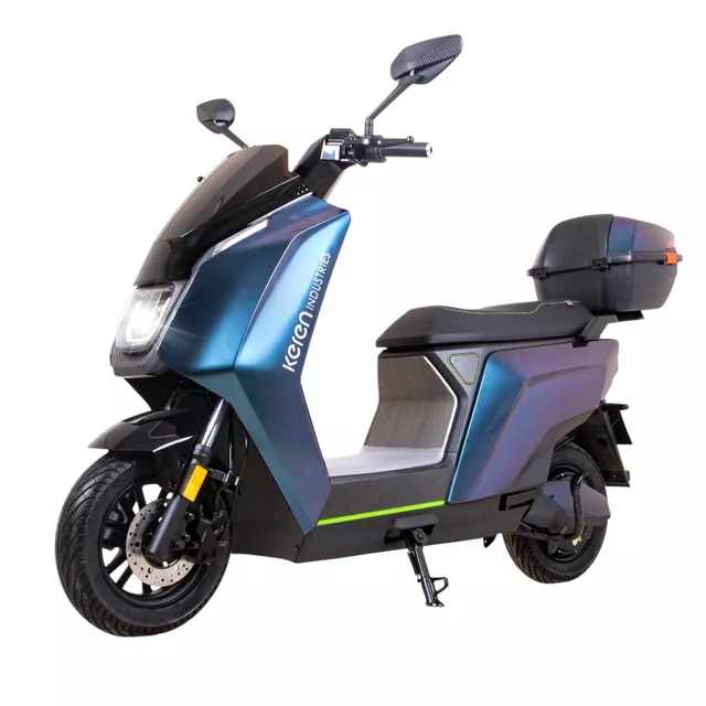 Skuter elektryczny SRT 5 Pro 10" - Biały - Niebieski