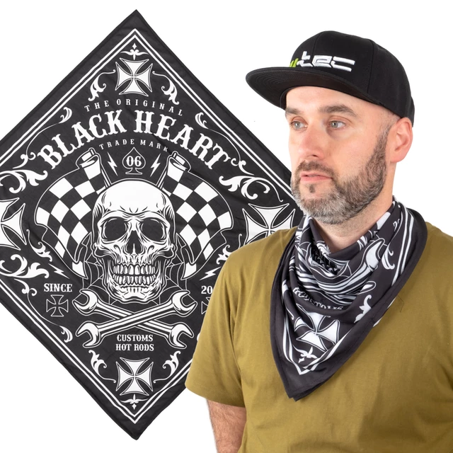 Chusta szal na szyję bandana W-TEC Black Heart Bandest - Starter