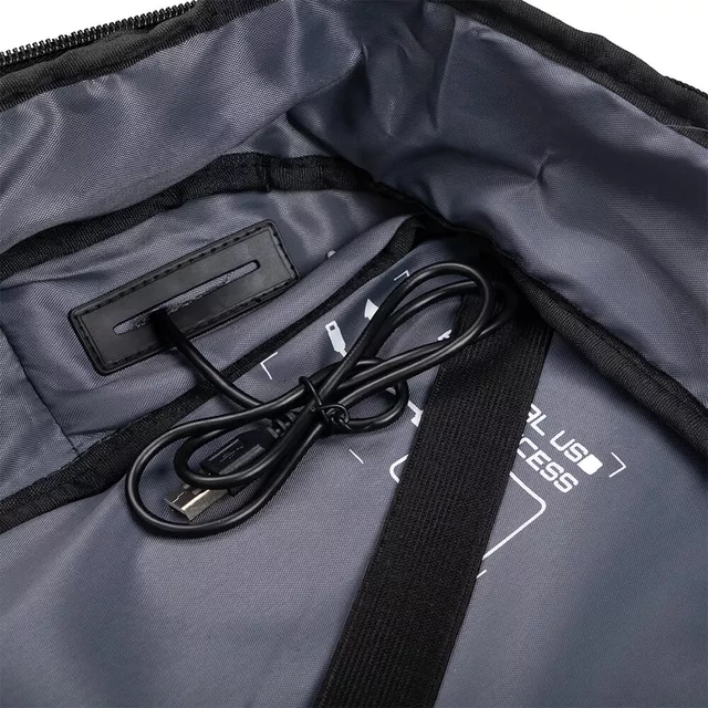 Plecak podróżny inSPORTline Wingmate 33–50 l ∙ regulowana pojemność ∙ otwarcie jak walizka ∙ kieszeń na laptopa 17,3" ∙ kabel do powerbanka
