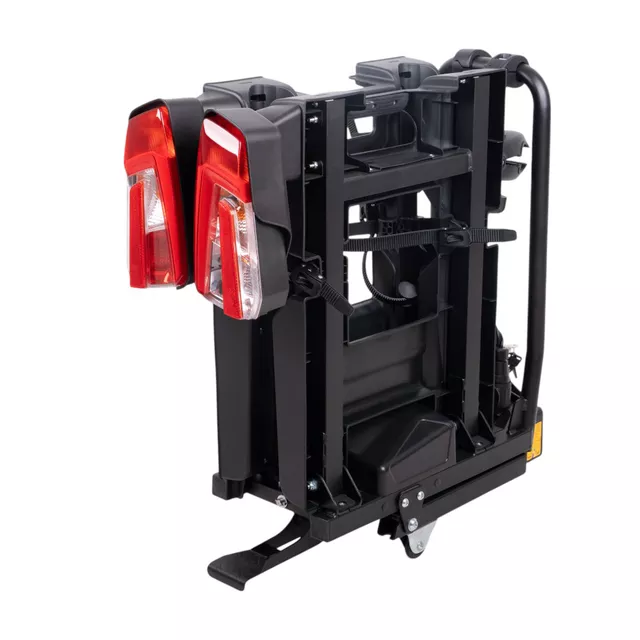 Bagażnik rowerowy na hak inSPORTline Trekan 2 Elektro ∙ na 2 rowery ∙ do e-bike ∙ nośność 60 kg ∙ odchylany ∙ platforma