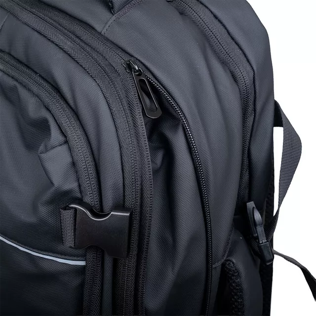 Plecak podróżny inSPORTline Wingmate 33–50 l ∙ regulowana pojemność ∙ otwarcie jak walizka ∙ kieszeń na laptopa 17,3" ∙ kabel do powerbanka