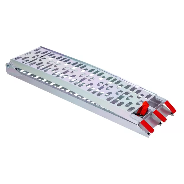 Rampa najazdowa W-TEC Haldenor ∙ najazd ∙ składana ∙ aluminiowa ∙ nośność 340 kg ∙ waga 6,2 kg ∙ pasek mocujący