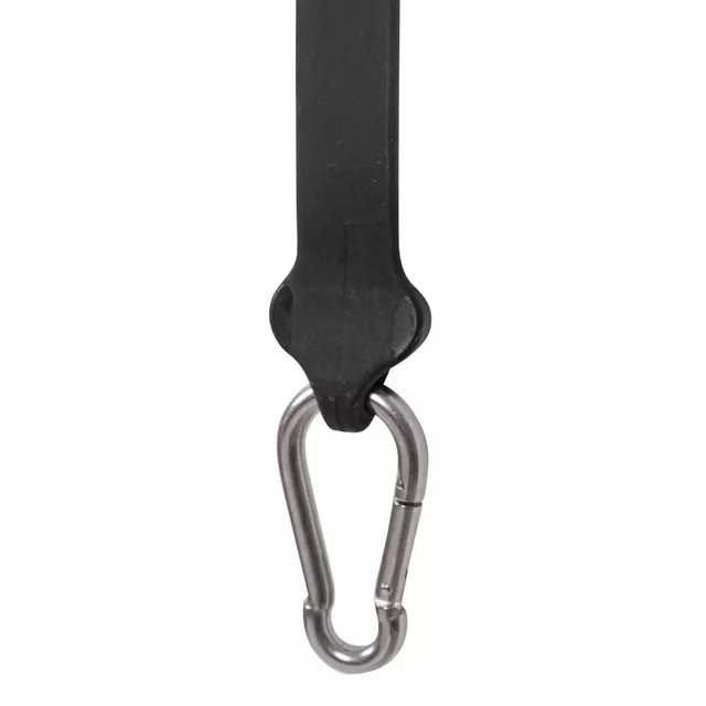 Podkładka balansująca / trener równowagi inSPORTline Dome Hold ∙ 100 cm ∙ zestaw z ekspanderami ∙ opór 4,6 kg - Czarny