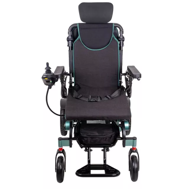 Elektryczny wózek inwalidzki inSPORTline Hawkie Evo II ∙ 700 W ∙ regulowane oparcie ∙ 130 kg - Srebrny