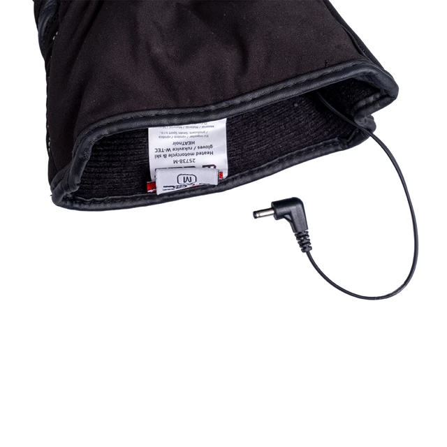 Ogrzewane rękawice motocyklowe i narciarskie W-TEC HEATnoir ∙ wodoodporne ∙ 3 tryby ogrzewania ∙ bateria do 4h ∙ touchscreen