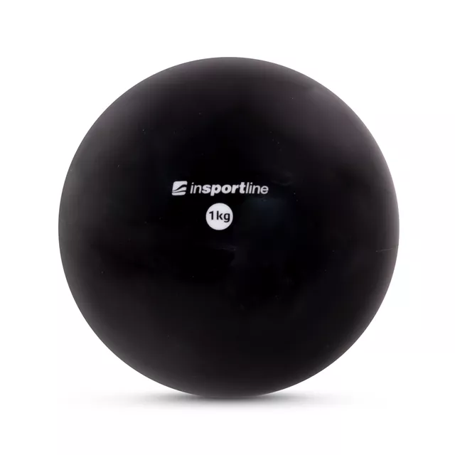 Piłka do jogi inSPORTline Yoga Ball 1 kg ∙ wzmacniająco-stabilizacyjna ∙ do pilates, jogi, rehabilitacji - Czarny