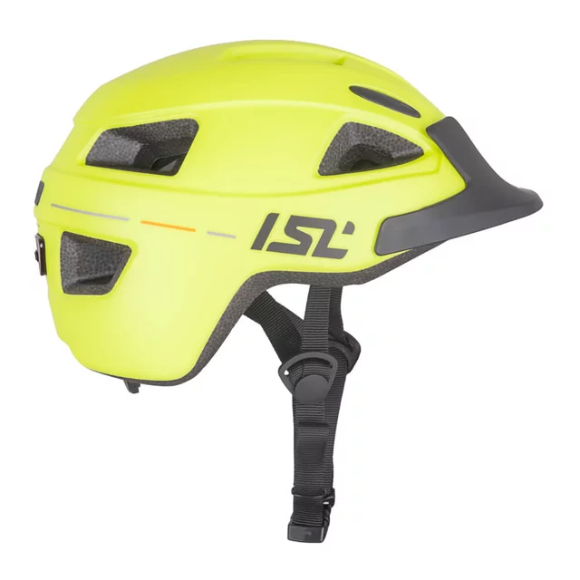 Dziecięcy kask rowerowy ISL Lumiro ∙ wyjmowana lampka LED USB-C ∙ 9 otworów wentylacyjnych ∙ regulacja pokrętłem ∙ In-Mold