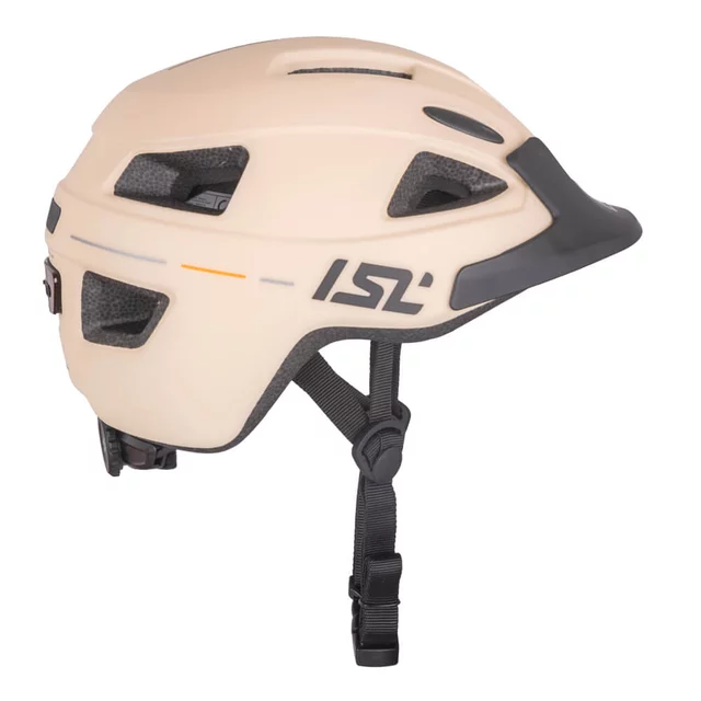 Dziecięcy kask rowerowy ISL Lumiro ∙ wyjmowana lampka LED USB-C ∙ 9 otworów wentylacyjnych ∙ regulacja pokrętłem ∙ In-Mold