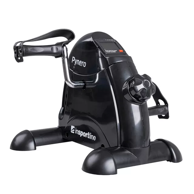 Mini rower / rotor inSPORTline Pynero ∙ trening kończyn górnych i dolnych ∙ płynna regulacja obciążenia ∙ antypoślizgowe nóżki - Biały - Czarny