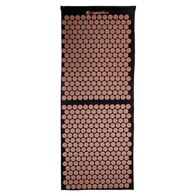 Mata do akupresury inSPORTline AKU-1000 ∙ 125×50 cm ∙ 300 płytek ∙ 12600 kolców ∙ głęboka stymulacja - mus czarno-mokka