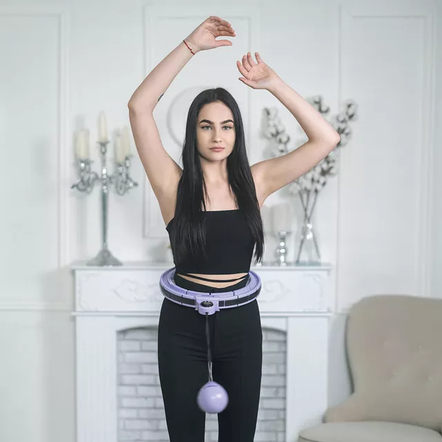 Hula-hop z obciążeniem inSPORTline Weight Hoop Pro ∙ 69-105 cm ∙ regulowany pasek ∙ magnesy