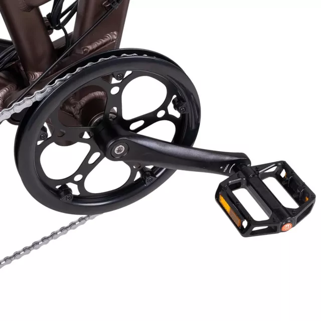 Składany rower elektryczny typu fat bike inSPORTline ISL Baxom 840Wh 20" - Czarny