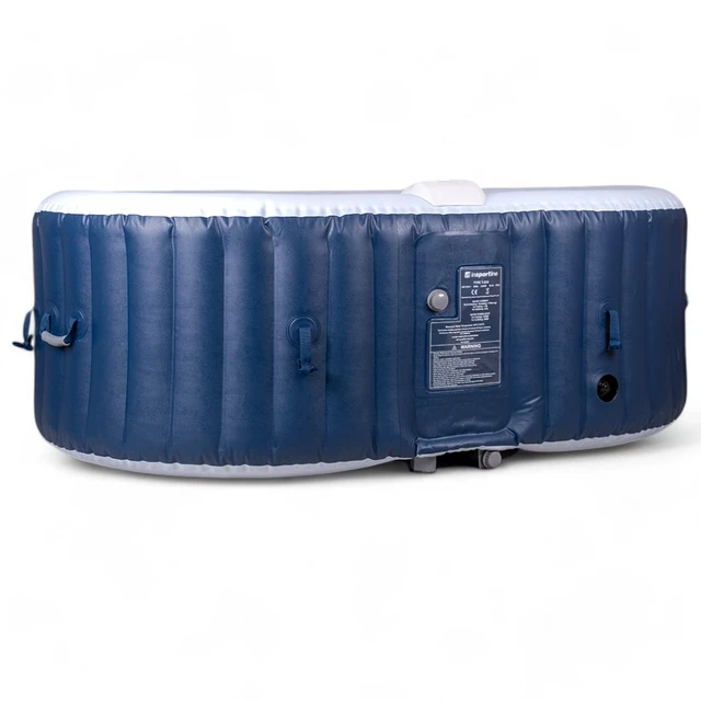 Basen pompowany / jacuzzi inSPORTline Voytano z hydromasażerm ∙ dla 2 osób ∙ 100 dysz hydromasażu ∙ podgrzewanie do 40°C ∙ filtr 1400 l/h - Niebieski