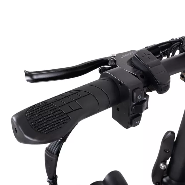 Składany rower elektryczny typu fat bike inSPORTline ISL Baxom 840Wh 20" - Czarny
