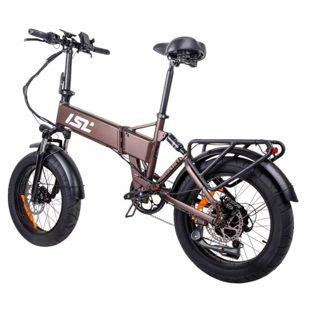 Składany rower elektryczny typu fat bike inSPORTline ISL Baxom 840Wh 20" - Czarny