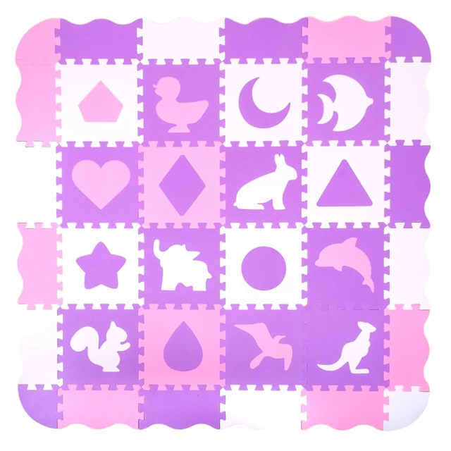 Mata puzzle piankowe inSPORTline Burgino ∙ dla maluchów ∙ 36 elementów ∙ stymulacja motoryki ∙ miękka pianka ∙ z torbą