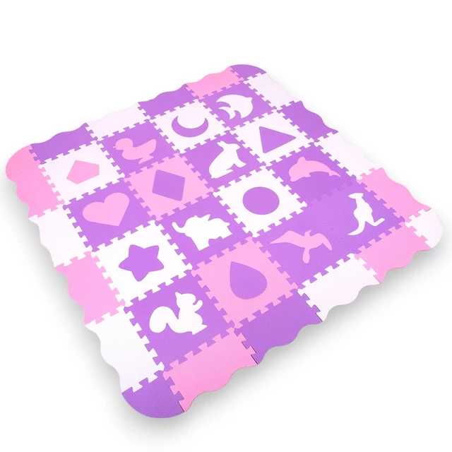 Mata puzzle piankowe inSPORTline Burgino ∙ dla maluchów ∙ 36 elementów ∙ stymulacja motoryki ∙ miękka pianka ∙ z torbą