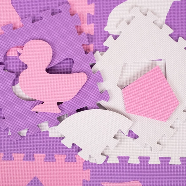 Mata puzzle piankowe inSPORTline Burgino ∙ dla maluchów ∙ 36 elementów ∙ stymulacja motoryki ∙ miękka pianka ∙ z torbą