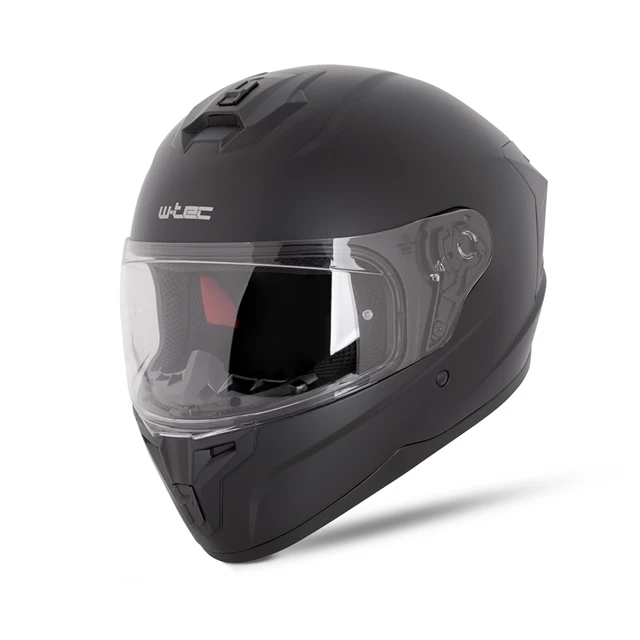 Kask motocyklowy turystyczny pełny W-TEC Buenaventa - szary połysk - Czarny matowy