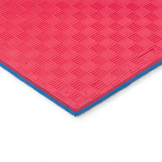 Mata Puzzle tatami podkładka do ćwiczeń inSPORTline Sazegul 100x100x2 cm - mousse mousse-czarny, wzór 5 pasków