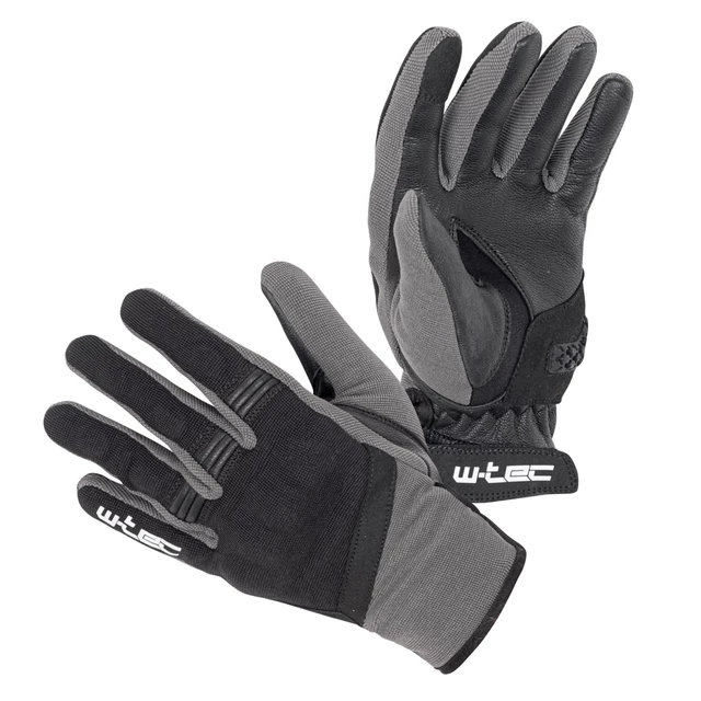Letnie rękawice motocyklowe W-TEC Groniko - Szaro-czarny - Szaro-czarny