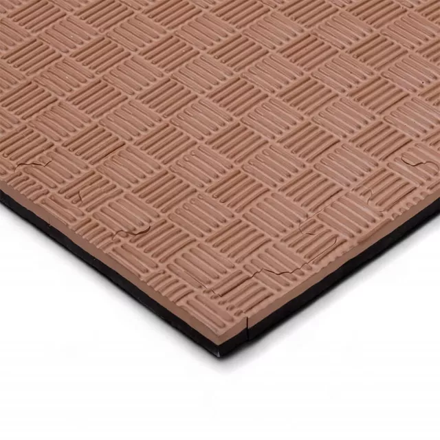 Mata Puzzle tatami podkładka do ćwiczeń inSPORTline Sazegul 100x100x2 cm - mousse mousse-czarny, wzór 5 pasków