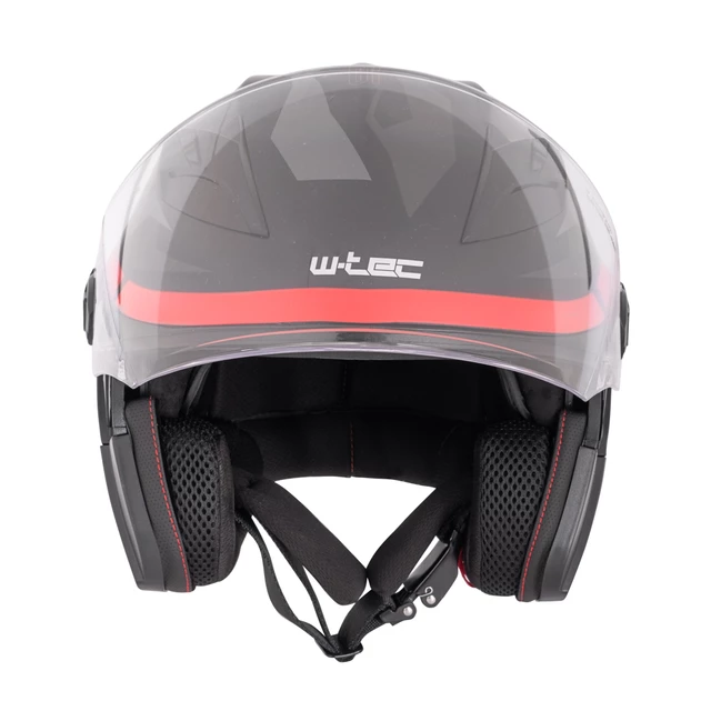 Kask motocyklowy otwarty z blendą przeciwsłoneczną W-TEC Barcela Vermella