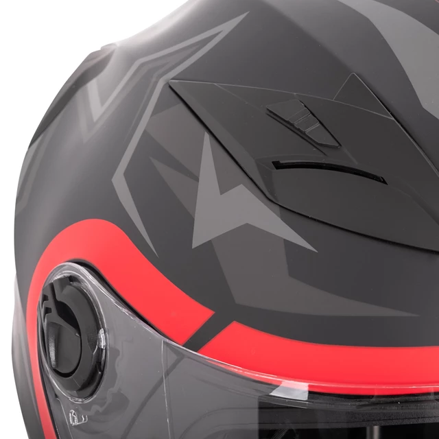 Kask motocyklowy otwarty z blendą przeciwsłoneczną W-TEC Barcela Vermella