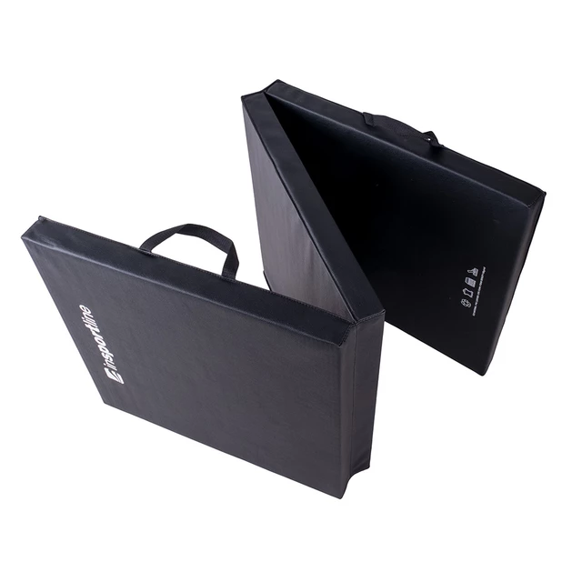 Składany materac gimnastyczny mata inSPORTline Trifold 180x60x5 cm - Czarny