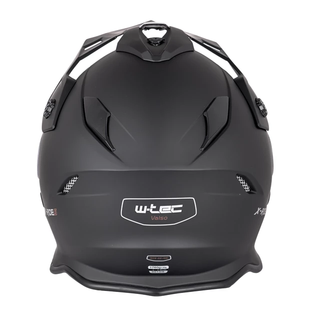 Kask motocyklowy 3w1 matowy W-TEC Valso - Czarny