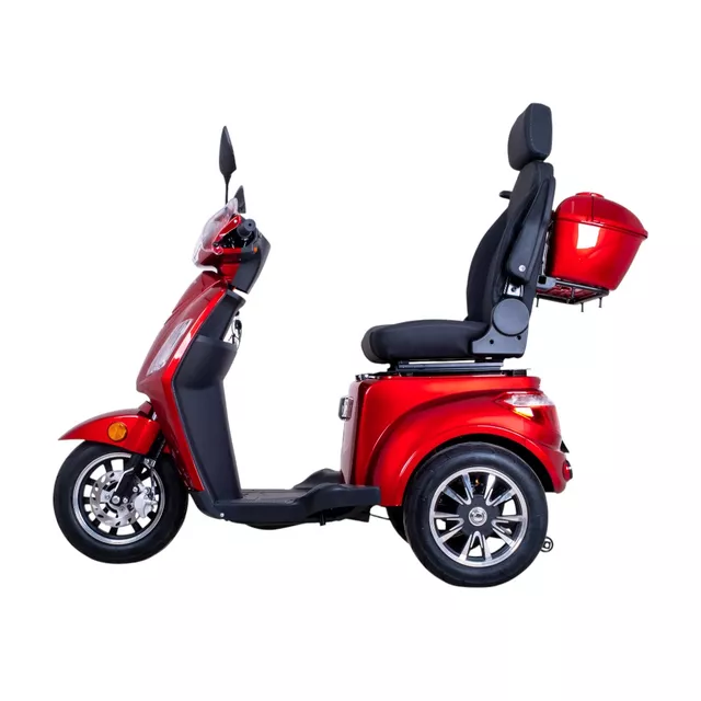 Trójkołowy wózek elektryczny inSPORTline Zorica Deluxe ∙ hamulec elektromagnetyczny ∙ 3 tryby prędkości ∙ zasięg 45 km - Niebieski