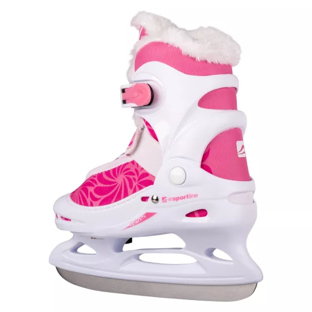 Łyżwy dziecięce z ciepłym futerkiem inSPORTline Izabely Pro ∙ komfort termiczny ∙ MicroLock ∙ AdjusTouch ∙ Safety Ankle