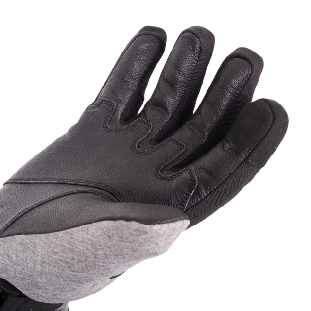 Rękawiczki motocyklowe i narciarskie W-TEC Sabresul ∙ kozia skóra/softshell ∙ membrana Hipora ∙ izolacja Thinsulate 3M ∙ touch screen
