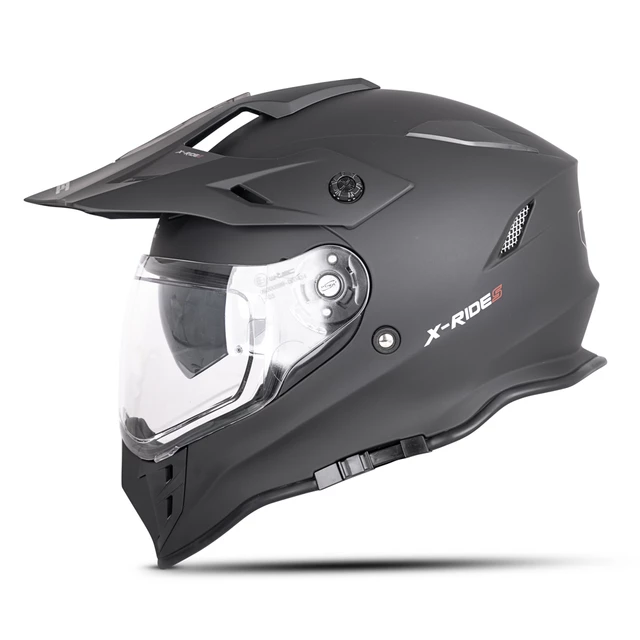 Kask motocyklowy 3w1 matowy W-TEC Valso - Czarny