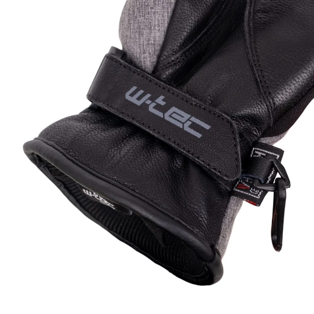Rękawiczki motocyklowe i narciarskie W-TEC Sabresul ∙ kozia skóra/softshell ∙ membrana Hipora ∙ izolacja Thinsulate 3M ∙ touch screen