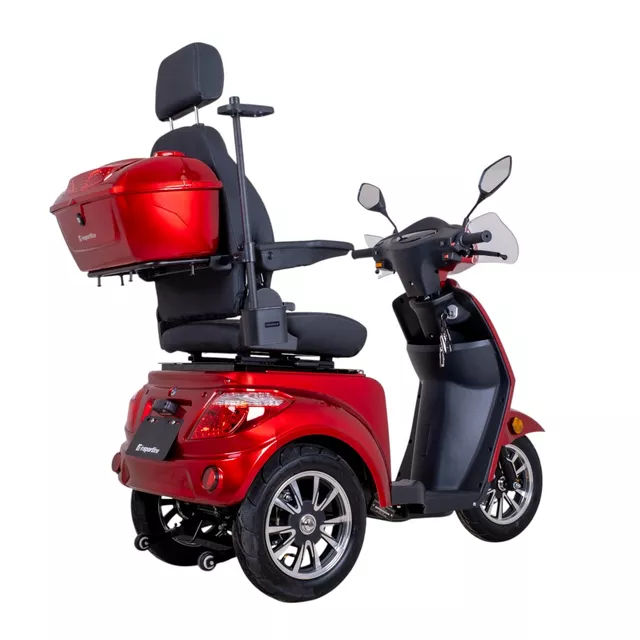 Trójkołowy wózek elektryczny inSPORTline Zorica Deluxe ∙ hamulec elektromagnetyczny ∙ 3 tryby prędkości ∙ zasięg 45 km - Niebieski