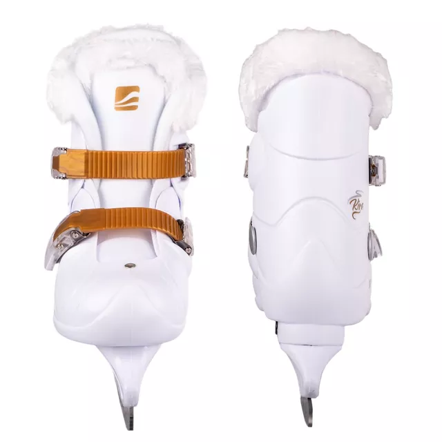 Łyżwy dziecięce z ciepłym kożuszkiem inSPORTline Kira Pro ∙ komfort termiczny ∙ MicroLock ∙ ComfortFit ∙ Safety Ankle