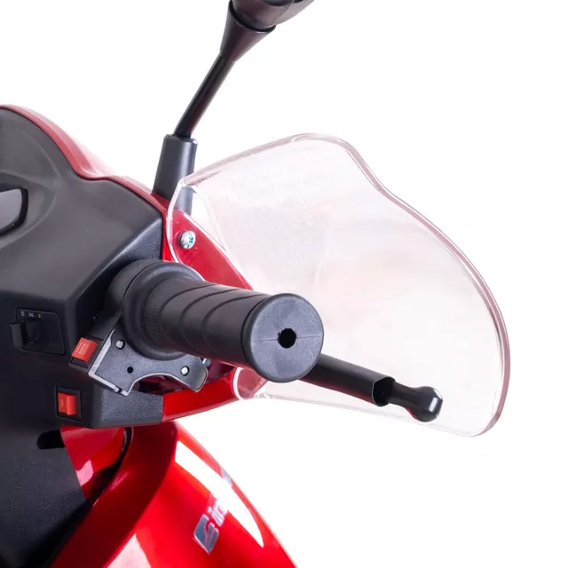 Trójkołowy wózek elektryczny inSPORTline Zorica Deluxe ∙ hamulec elektromagnetyczny ∙ 3 tryby prędkości ∙ zasięg 45 km - Niebieski