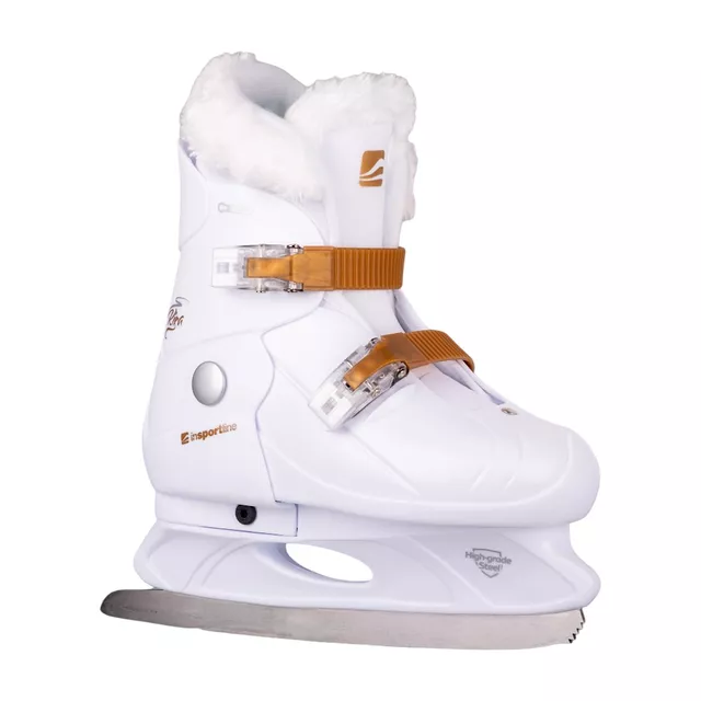 Łyżwy dziecięce z ciepłym kożuszkiem inSPORTline Kira Pro ∙ komfort termiczny ∙ MicroLock ∙ ComfortFit ∙ Safety Ankle