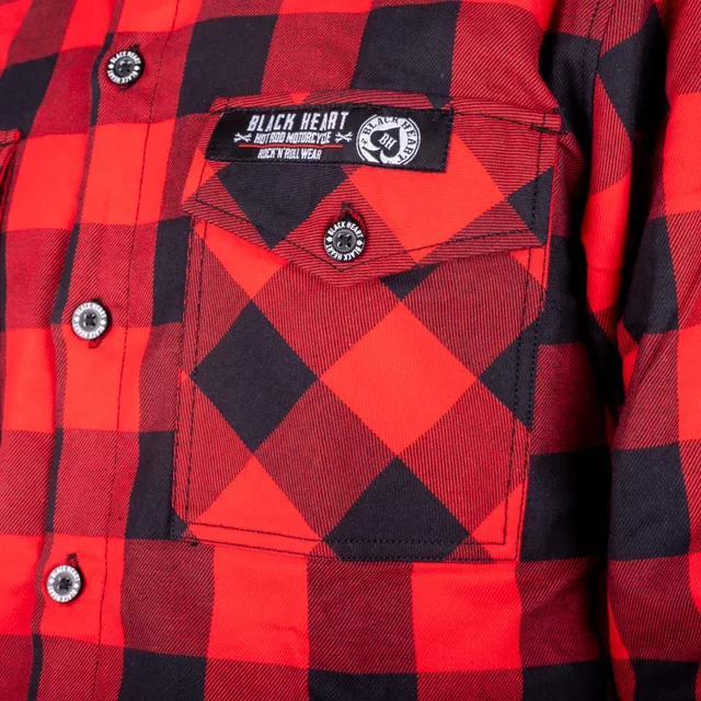 Koszula flanelowa męska motocyklowa W-TEC Black Heart Respector II
