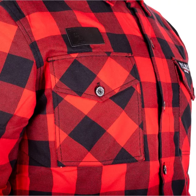 Koszula flanelowa męska motocyklowa W-TEC Black Heart Respector II