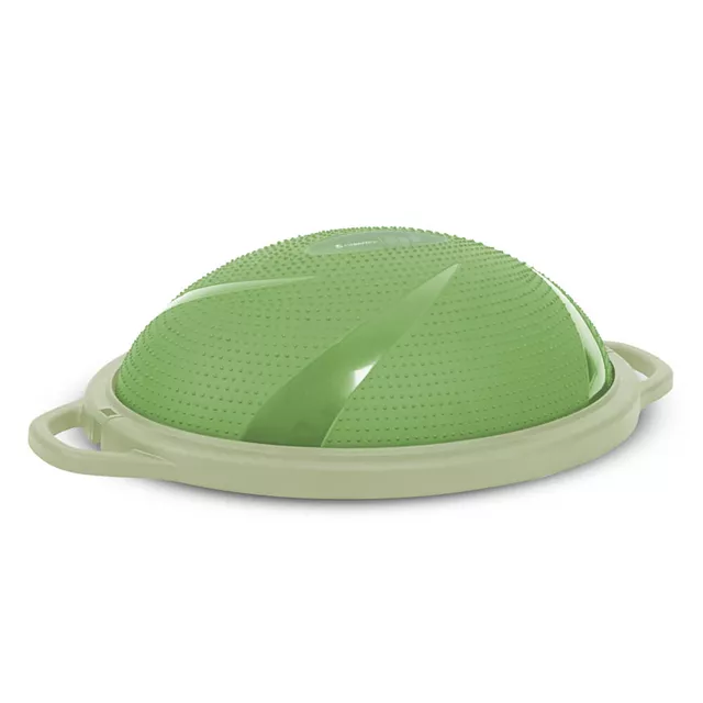 Podkładka balansująca / trener równowagi inSPORTline Dome Hold ∙ kopuła dwustronna ∙ Ø 55 cm ∙ do 120 kg ∙ do ćwiczeń ∙ pompka - Zielony - Zielony