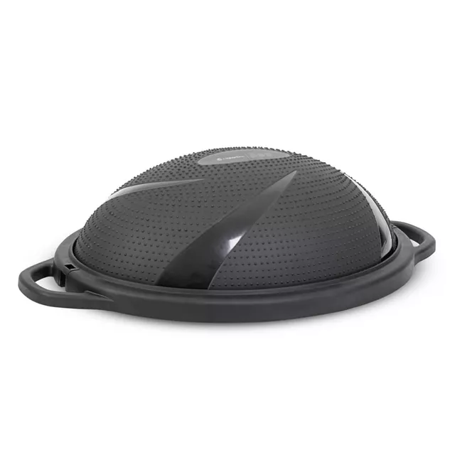 Podkładka balansująca / trener równowagi inSPORTline Dome Hold ∙ kopuła dwustronna ∙ Ø 55 cm ∙ do 120 kg ∙ do ćwiczeń ∙ pompka - Zielony - Czarny