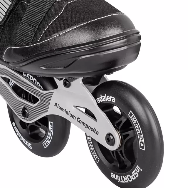 Łyżworolki 3-kołowe inSPORTline Stradalera ∙ koła 110 mm/82A ∙ precyzyjne łożyska ABEC 7 ∙ aluminiowa rama ∙ max. 100 kg