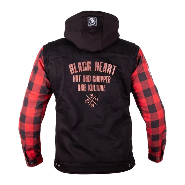 Kurtka motocyklowa W-TEC Black Heart Radikaal - Czerwono-czarny